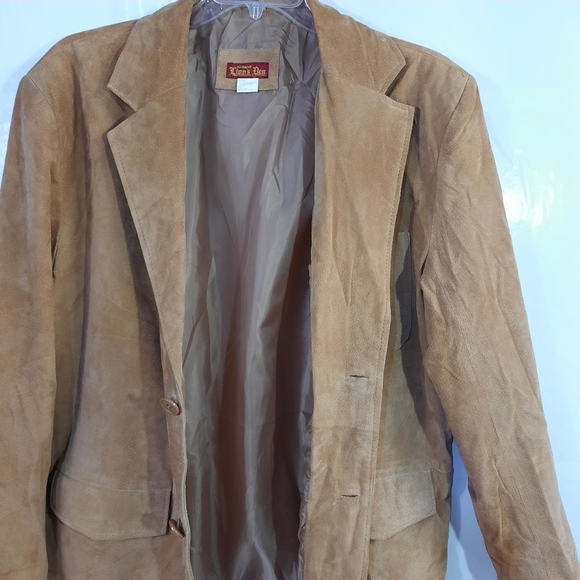 Haband Lion's Den 100% Genuine Leather Brown Men's Jacket Coat Size L Style 30A - Picture 2 of 14